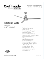 Craftmade MND54BNK3 Guía de instalación