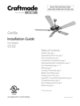 Craftmade Cecilia CC52 Guía de instalación