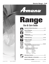 Amana Electric Range - Coil Manual de usuario