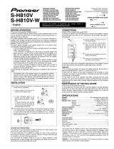 Pioneer S-H810V El manual del propietario