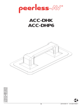 PEERLESS-AV ACC-DHP6 Manual de usuario