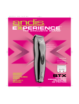Andis Company Experience BTX Manual de usuario