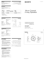Sony CXS-GT2316F Guía de instalación