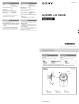Sony CXS-GT4016F Guía de instalación