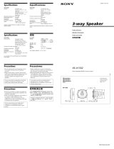 Sony XS-V1332 Manual de usuario