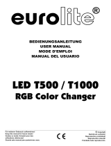 EuroLite LED T500 Manual de usuario