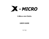 X-Micro mini DisGo Manual de usuario