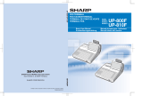 Sharp UP-800F Instrucciones de operación