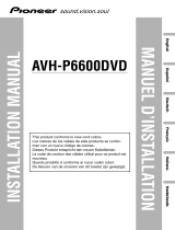 Pioneer AVH-P6600DVD El manual del propietario