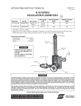 ESAB R-33 Series Regulator/Flowmeters Manual de usuario