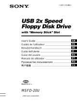 Sony MSFD-20U El manual del propietario