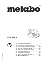 Metabo HWA 5500 M Instrucciones de operación