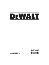 DeWalt DE7033 Manual de usuario