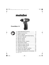 Metabo POWERMAXX12 El manual del propietario