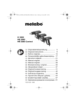 Metabo H 1600 Heissluftpistole El manual del propietario