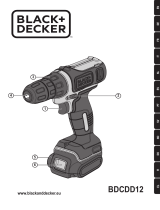 BLACK+DECKER Akku-Bohrschrauber 10,8V Li-Ion BDCDD12KB El manual del propietario