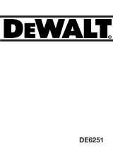DeWalt DE6251 Manual de usuario
