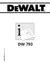 DeWalt DW793 T 1 El manual del propietario