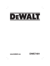 DeWalt DWE7491 Manual de usuario