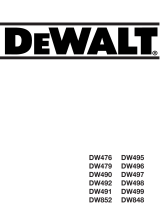DeWalt DW852 T 5 El manual del propietario