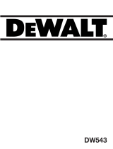 DeWalt DW543 T 3 Manual de usuario