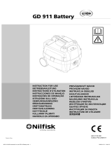 Nilfisk GD 911 Battery El manual del propietario