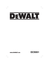 DeWalt DCS551 Manual de usuario