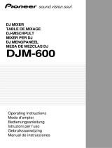 Pioneer djm 600 dj mixer 5 kanaals El manual del propietario