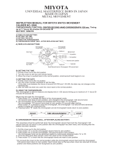 MIYOTA 0S60 El manual del propietario