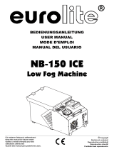EuroLite NB-150 ICE Flor Fog Machine Manual de usuario