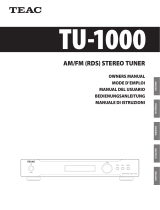 TEAC TU-1000 El manual del propietario