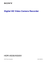 Sony HDR-AS30VD Manual de usuario
