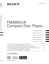 Sony CDX-MR60UI El manual del propietario