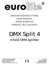 EuroLite DMX Split 4X Manual de usuario