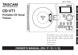 Tascam CD-VT1 El manual del propietario