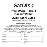 SanDisk IMAGEMATE 12 IN 1 El manual del propietario