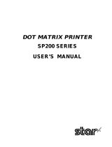 Star Micronics SP200 Series Manual de usuario