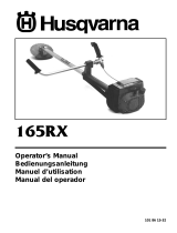 Husqvarna 165 RX El manual del propietario