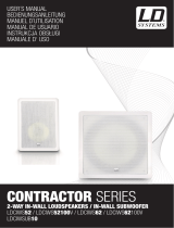 LD Systems CIWS52 Contractor 2-Way In-Wall Speaker Manual de usuario