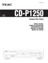 TEAC CD-P1250 El manual del propietario