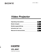 Sony VPL-BW7 El manual del propietario