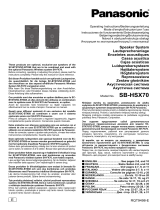 Panasonic SBHSX70 El manual del propietario