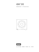 Bowers & Wilkins ASW 500 El manual del propietario