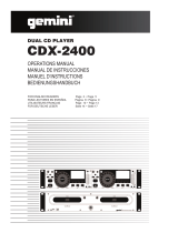 Gemini CDX 2400 El manual del propietario