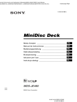 Sony MDS-JE480 El manual del propietario