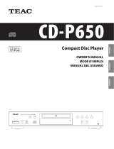 TEAC CD-P650 El manual del propietario