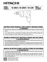 Hitachi D 10VC Manual de usuario