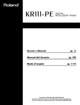 Roland KR111-PE Manual de usuario