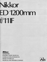Nikon NIKKOR ED 1200MM F/11 IF El manual del propietario