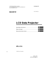 Sony VPL-CS1 Manual de usuario